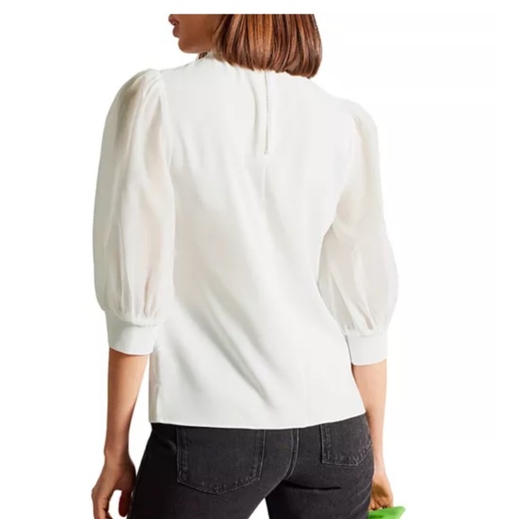 Ted Baker NWT Micaeli Organza Volume Sleeve Top Size 2 - Picture 4 of 12